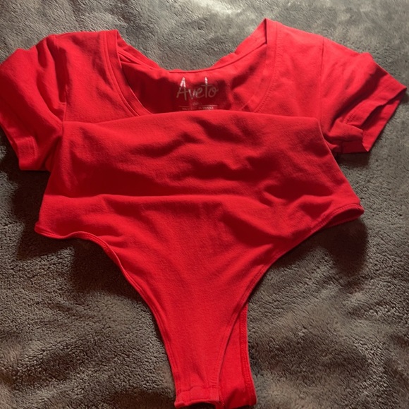 Red Body Suit - Picture 3 of 3